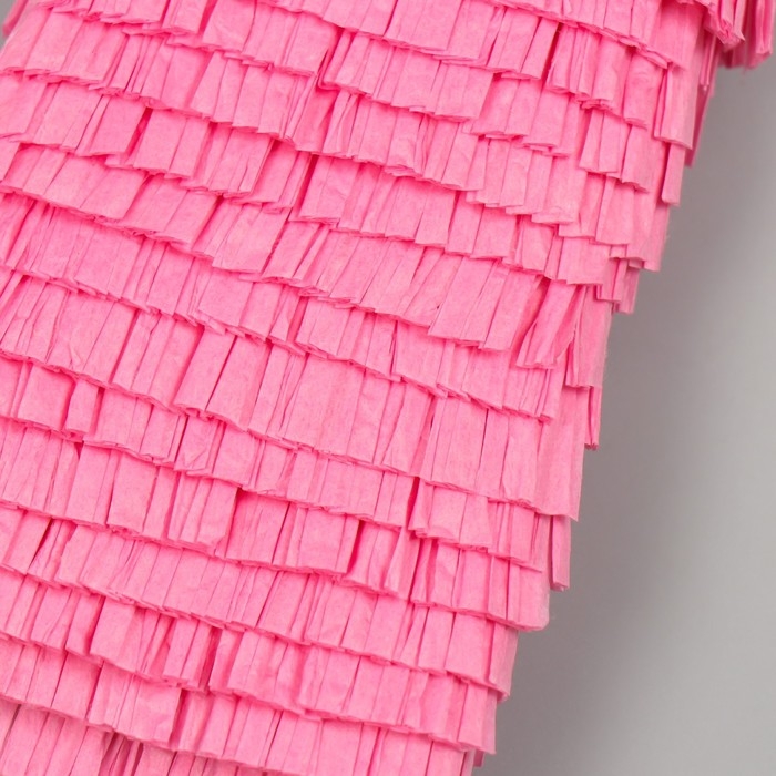 Тесьма декоративная бумага Тесьма декоративная бумага "Юбочка" розовая ширина 3 см намотка 2 м