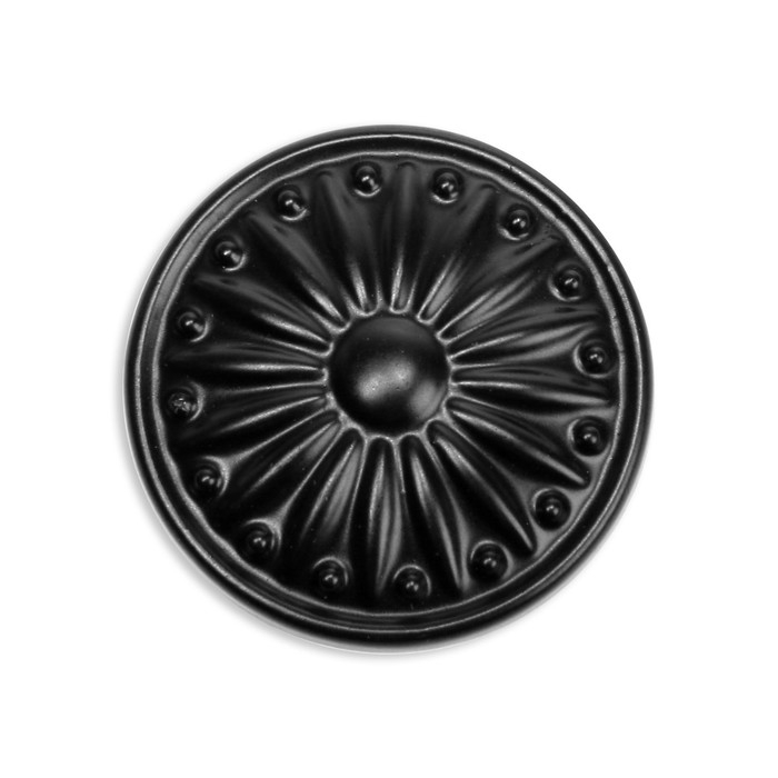 Ручка кнопка ТУНДРА РК122BL (FE112BL), черная, 8 шт TMP