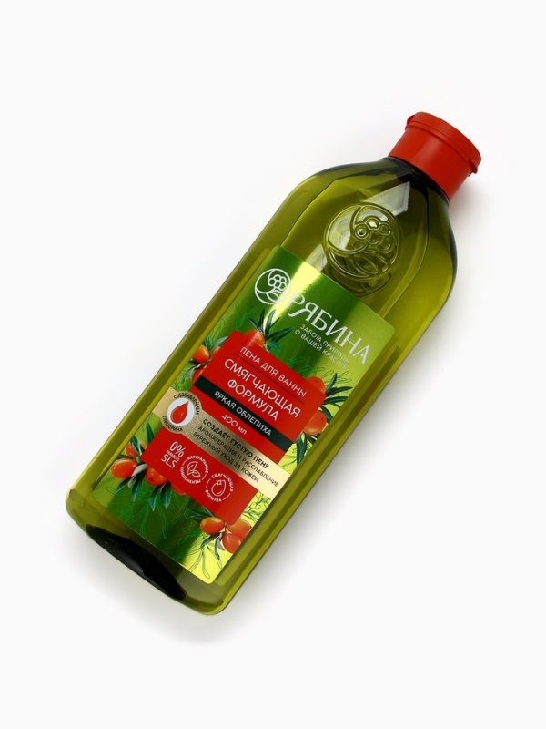 Пена для ванны, смягчающая формула, аромат облепихи, 400 мл, Рябина