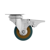 Колесо мебельное, d=50 мм, на площадке, с футоркой, с фиксатором, 4 шт TMP Колесо мебельное, d=50 мм, на площадке, с футоркой, с фиксатором, 4 шт TMP