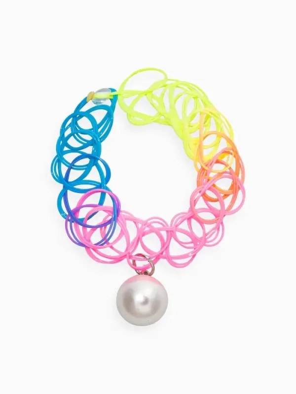 Браслет детский набор 3 шт. "Выбражулька" котик, единорог, силиконовый, разноцветный