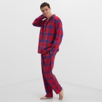 Пижама мужская из фланели (рубашка и брюки) KAFTAN р.56 Пижама мужская из фланели (рубашка и брюки) KAFTAN р.56