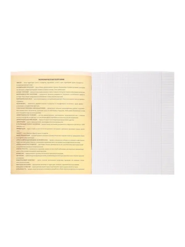 Тетрадь предметная 48 листов в клетку Calligrata, &laquo;СуперНеон. География&raquo;, обложка мелованный картон