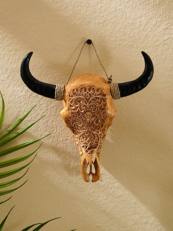 Сувенир интерьерный "Череп буйвола" полирезин, 15х16х7 см