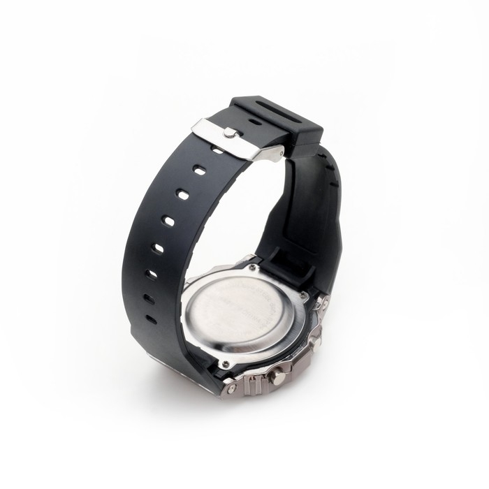 Часы наручные электронные мужские Sport, ремешок силикон, черные