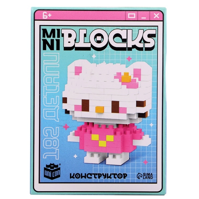 Конструктор &laquo;Mini Blocks. Котик&raquo;, 182 детали