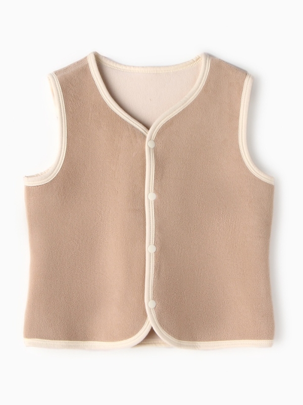 Жилетка флисовая детская Collorista, цв. бежевый, рост 104 см Жилетка флисовая детская Collorista, цв. бежевый, рост 104 см