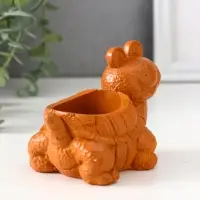 Фигура с подставкой для мелочей &laquo;Черепаха&raquo;, 7.5&times;10&times;6 см, красная глина