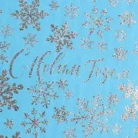 Плёнка упаковочная на Новый год фольгированная &laquo;Снежная вьюга&raquo;, 70 х 50 см