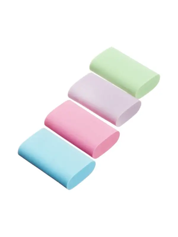 Ластик, термопластичная резина, 35&times;22&times;10 мм, пастельный, МИКС