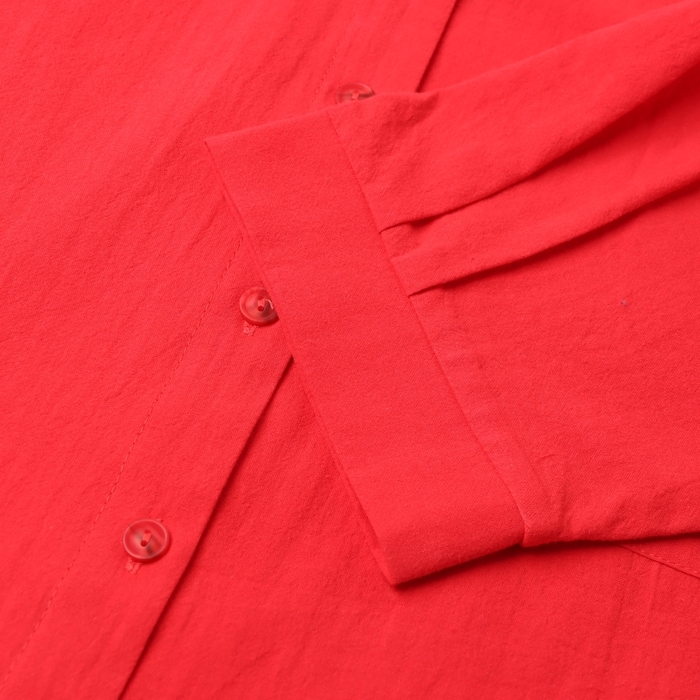 Костюм для девочки (рубашка и шорты) MINAKU, цвет красный, рост 146-152 см