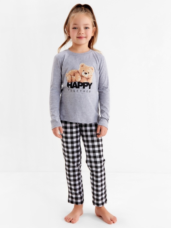 Пижама новогодняя детская KAFTAN Happy together размер 34 (122-128 см)