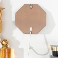 Настенный крючок декоративный &laquo;Ажурный цветок. Восьмигранник&raquo;, дерево, 11.6&times;0.7&times;20 см