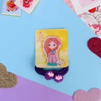 Резинки для волос &laquo;Маленькая радость&raquo;, набор 2 шт., клубничка, 3.5 см, фиолетовые