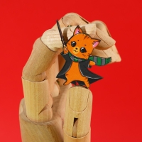 Значки деревянные, неразлучники &laquo;Наша дружба это магия&raquo;, 2 шт., 8 х 12 см.