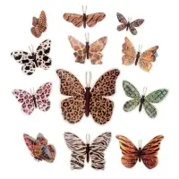 Набор магнитов на холодильник &laquo;Шкуры животных&raquo;, 12 шт., картон, h=4-10 см