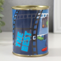 Подарочные носки в банке &laquo;Лучшему фотографу&raquo;, (внутри носки мужские, цвет чёрный)