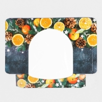 Коробка складная &laquo;Мандарины&raquo;, 20 х 20 х 5 см, Новый год