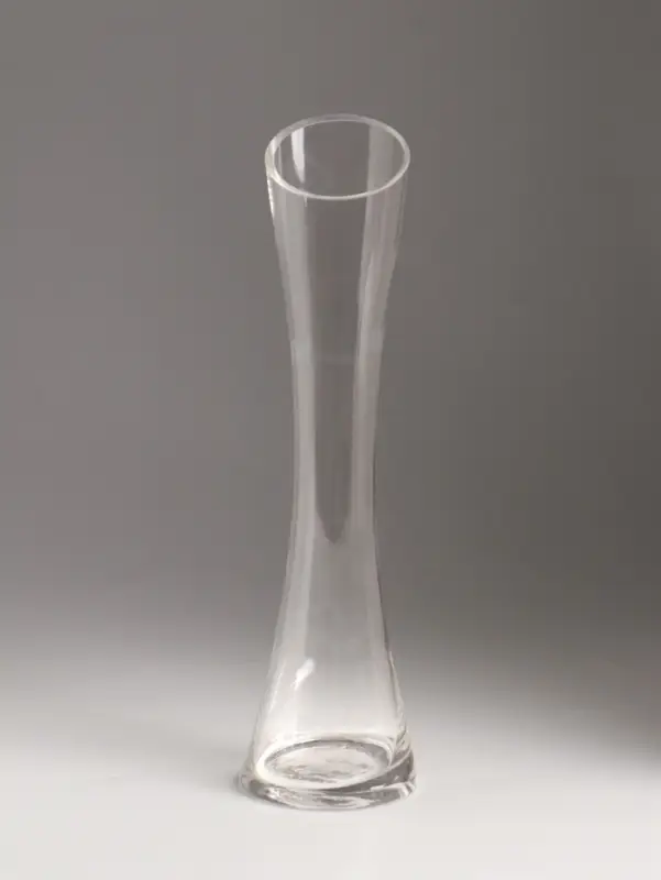 Ваза стекло настольная "Николетт" 24,5х6,5 см, прозрачный