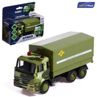 Грузовик металлический &laquo;КАМАЗ. Армия&raquo;, 1:54, инерция