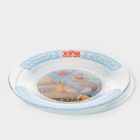 Тарелка стеклянная &laquo;Три Богатыря&raquo;, d=19,5 см