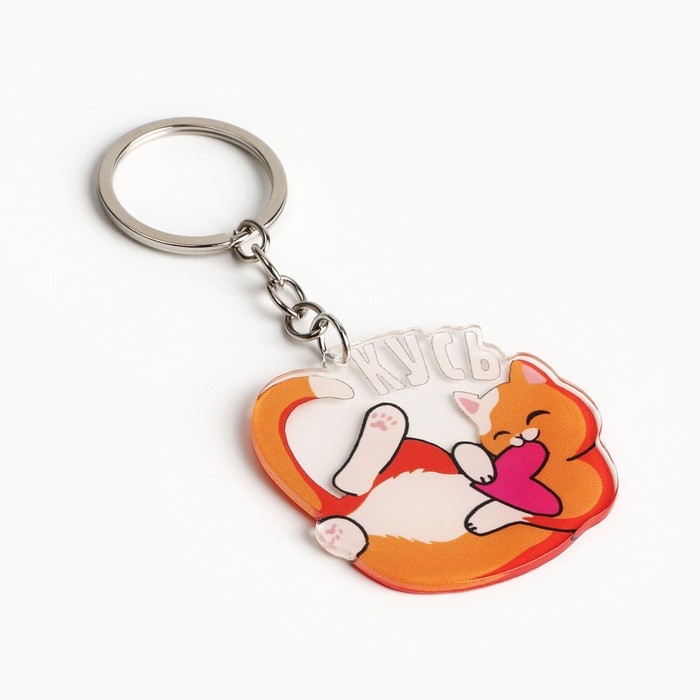 Брелок для ключей акриловый &laquo;Знают котики&raquo;, 10 х 5 см