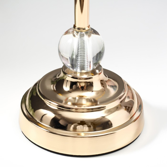 Подсвечник металл на 1 свечу Подсвечник металл на 1 свечу "Прозрачность"МИКС золото 26х12х12 см