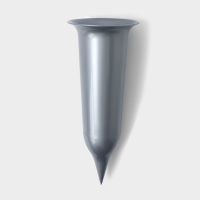 Ваза, 650 мл, цвет серебряный