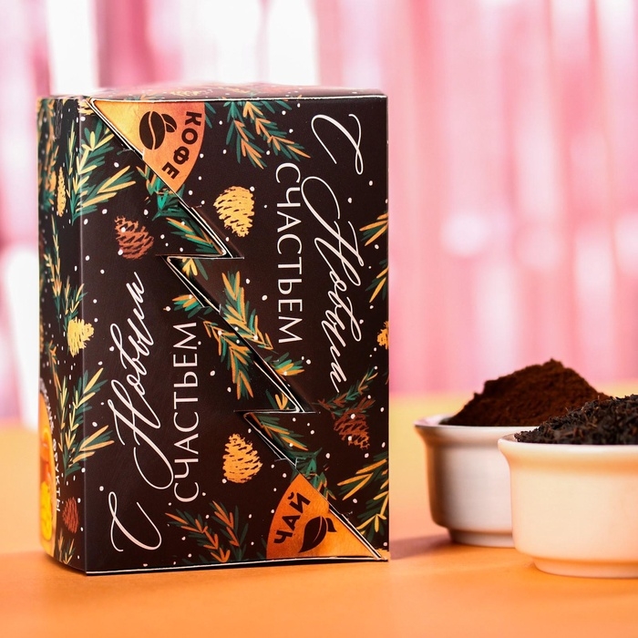 Подарочный набор &laquo;С Новым годом&raquo;: чай, кофе