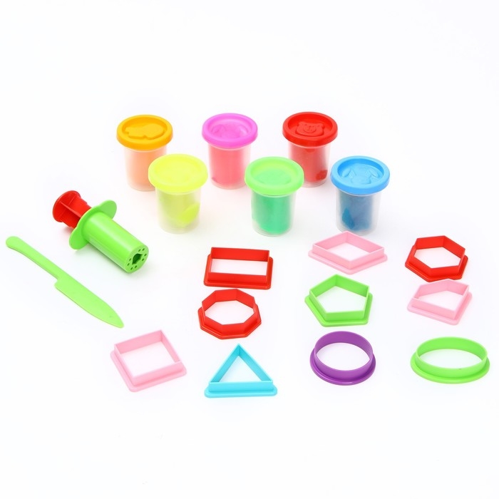 Набор для детской лепки &laquo;Тесто-пластилин. Формы и фигуры&raquo;