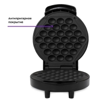 Вафельница электрическая Kitfort КТ-1665, 1000 Вт, гонконгские вафли, чёрная Вафельница электрическая Kitfort КТ-1665, 1000 Вт, гонконгские вафли, чёрная