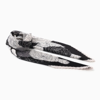 Плиссированный женский платок MINAKU, 70*70, цв.серый Плиссированный женский платок MINAKU, 70*70, цв.серый