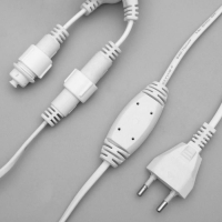 Гирлянда &laquo;Занавес&raquo; 2 &times; 3 м, IP44, УМС, белая нить, 760 LED, свечение синее, 220 В