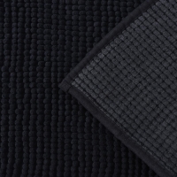 Коврик для дома LaDо́m, букли, плотность 1000 г, 50&times;80 см, цвет графитовый