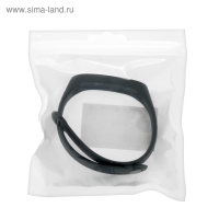 Ремешок для фитнес-браслета Mi Band 3/4 Luazon, ребристый, черный
