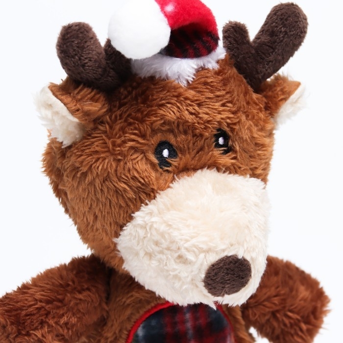 Игрушка мягкая для собак Игрушка мягкая для собак "Олень" с пищалкой, 31 х 17 см
