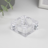 Подсвечник стекло 1 свеча куб мал