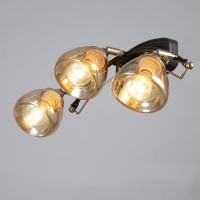 Бра "Солара" 3х14 40Вт черный 47х20х21,5см