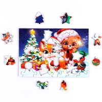 Деревянный пазл &laquo;Новый год! В ожидании праздника&raquo;&lrm;