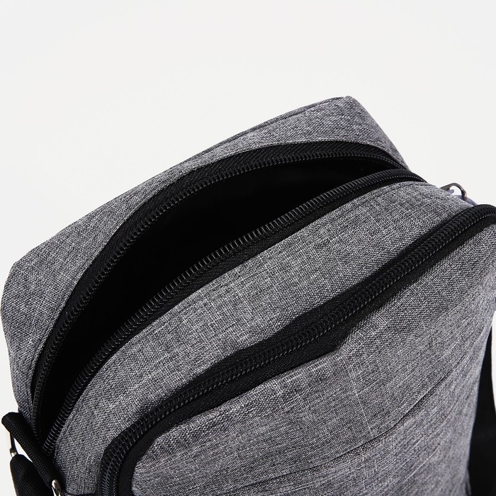 Сумка мужская, цвет серый