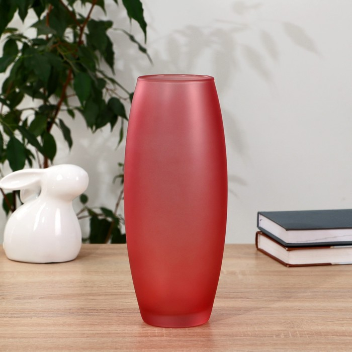 Ваза Ваза "Радуга Рубин" матовая, d-7,5см 10х26см