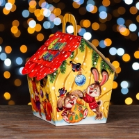 Подарочная коробка "Домик Радостные хлопоты", 13,5 х 10,5 х 17,1 см