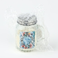 Новогодняя свеча в баночке с ручкой «Новый год: Счастливого нового года», аромат вишня, 7 х 8,5 х 5 см Новогодняя свеча в баночке с ручкой «Новый год: Счастливого нового года», аромат вишня, 7 х 8,5 х 5 см