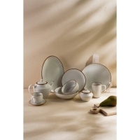 Тарелка обеденная фарфоровая SL Home &laquo;Волна в камне&raquo;, d=20,5 см, цвет белый