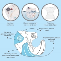 Трусики-подгузник, многоразовый, «Домики», размер L, Крошка Я Трусики-подгузник, многоразовый, «Домики», размер L, Крошка Я