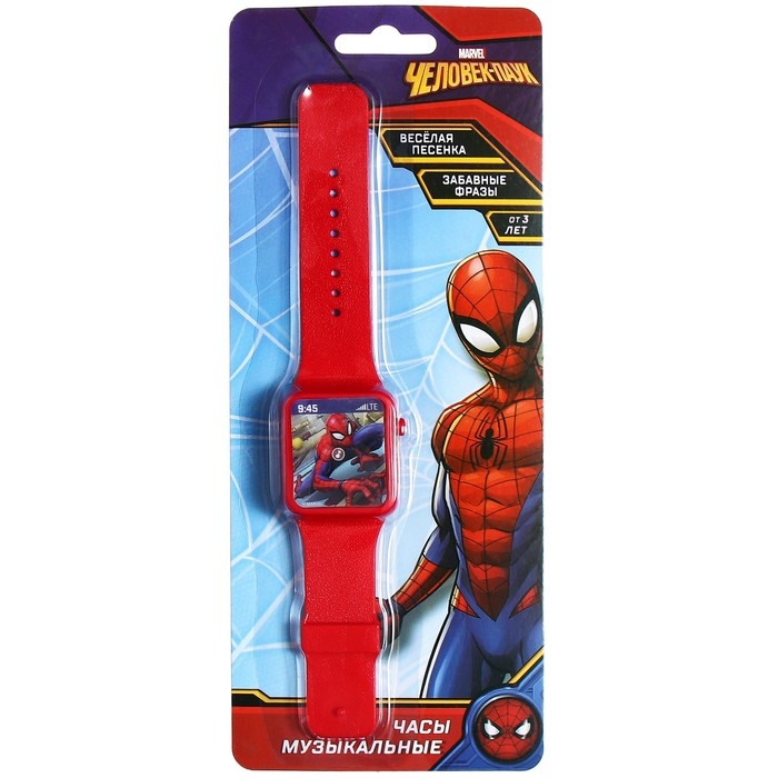 Часы музыкальные &laquo;Человек-паук&raquo;, звук, Disney