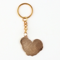 Брелок новогодний, для ключей, металлический &laquo;Змея с сердцем&raquo; 3,5 х 8,5 см см