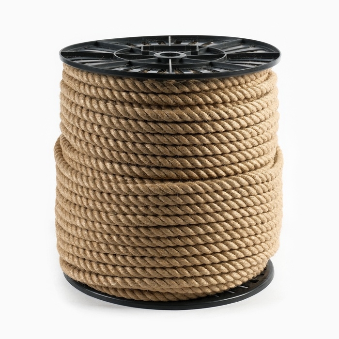 Канат джутовый 12 мм (100 м) катушка Канат джутовый 12 мм (100 м) катушка