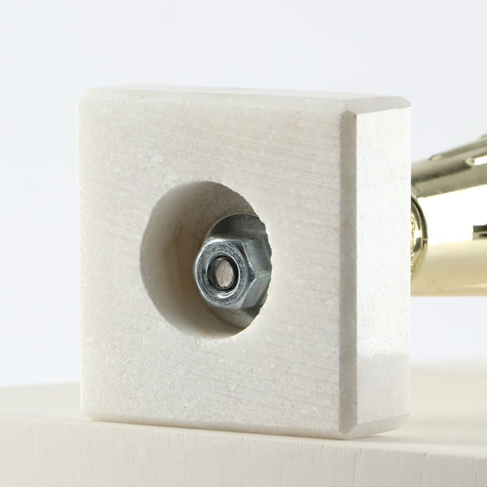 Кубок 107, наградная фигура, золото, подставка камень, 19 см