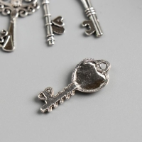 Металлический элемент, декоративная подвеска &laquo;Арт Узор. Ключики&raquo;, набор 4 шт.